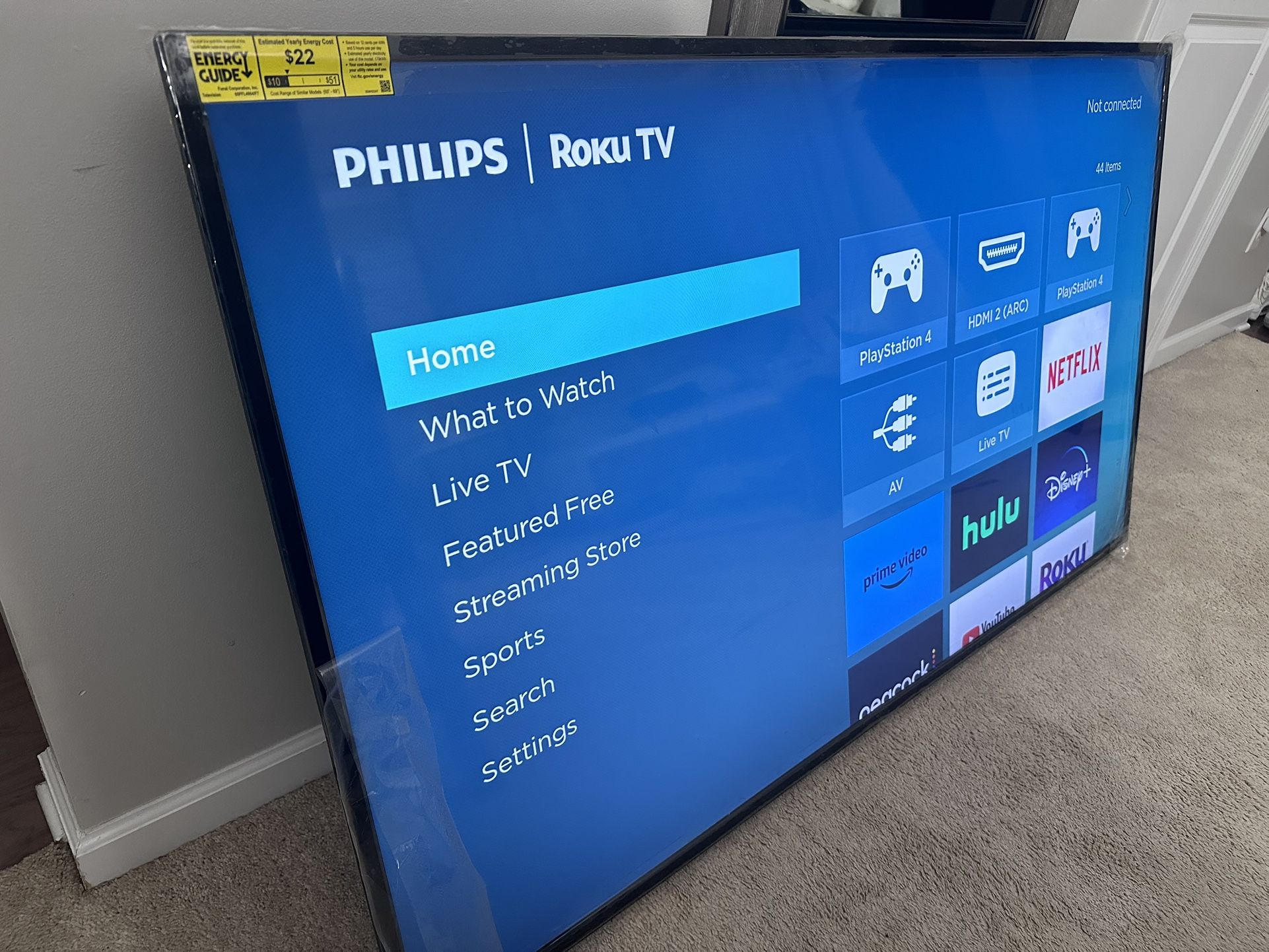 Philips 65" Class 4k Ultra HD Roku Smart TV