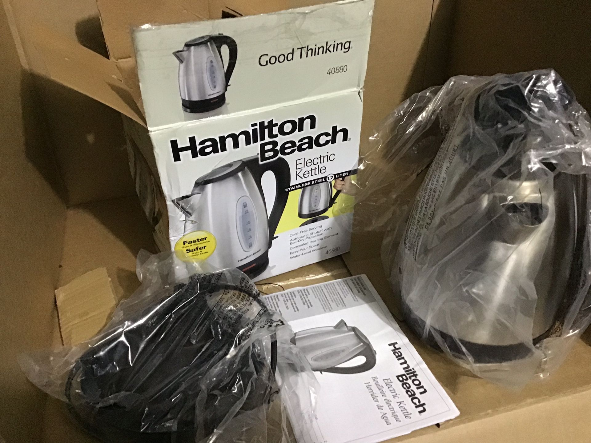 Hamilton beach electric kettle