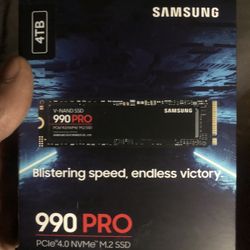 New Samsung 990 Pro 4TB NVME