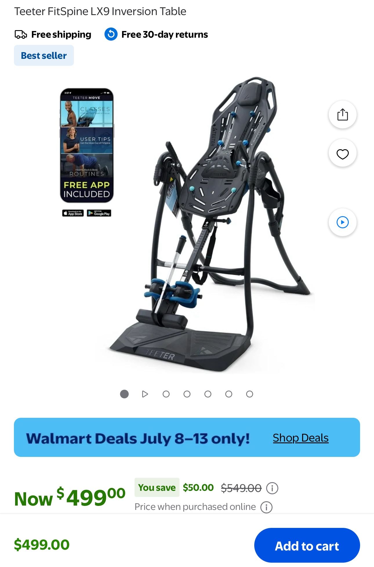 Teeter FitSpine LX9 Inversion Table