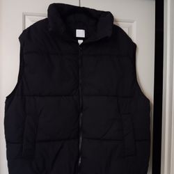 Womens Black Puffer Vest