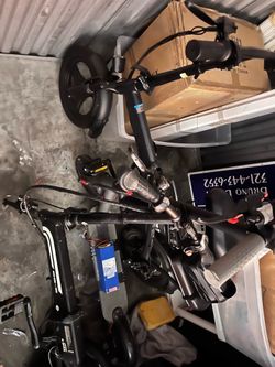 Come up ! 2 e-bikes and 1 e-scooter !works!