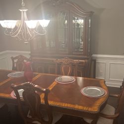 Formal Dinning Room Set With Cabinet 