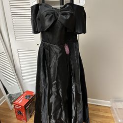 Shiny Black Prom Dress