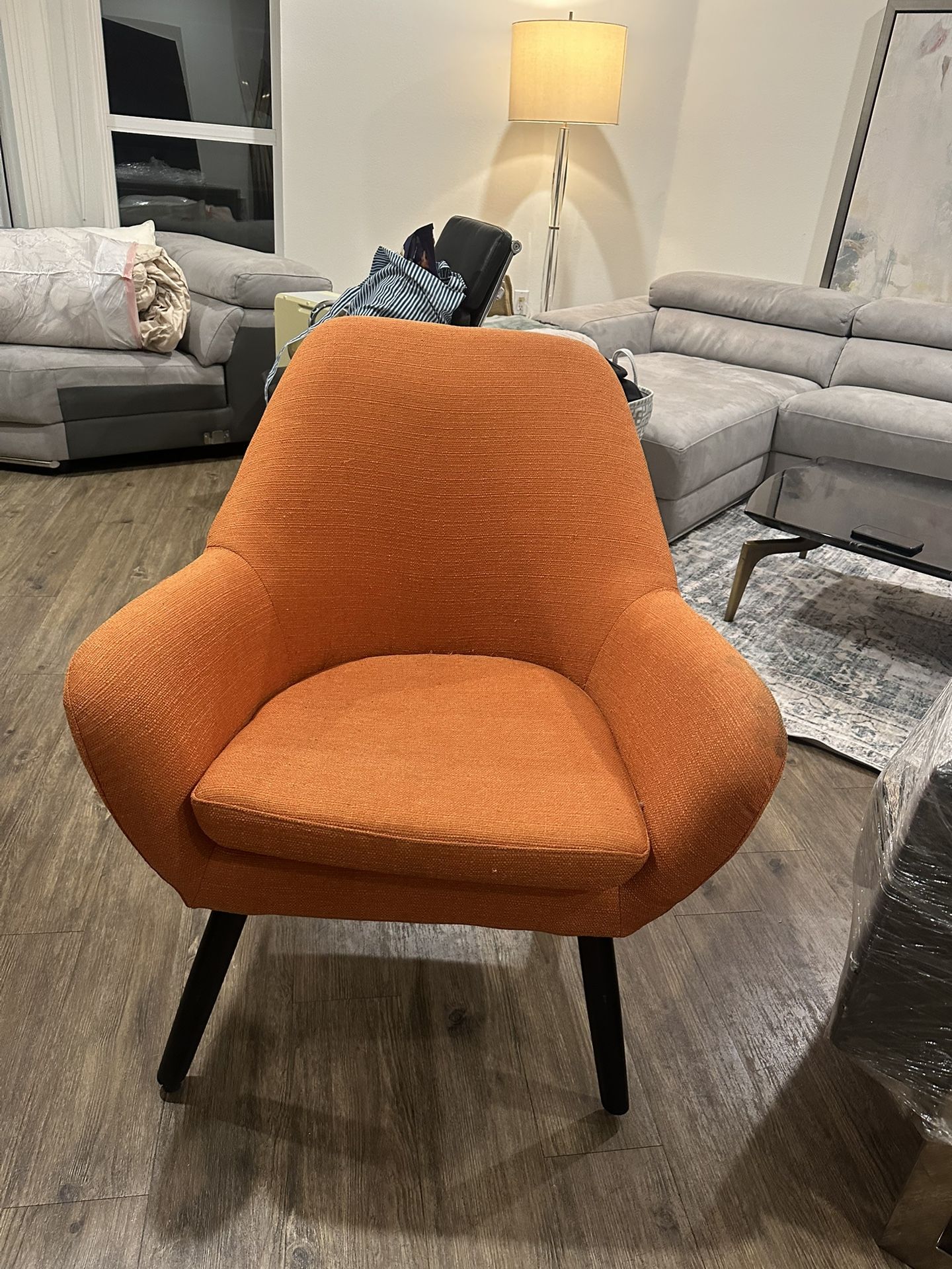 Orange Chair Mid Century
