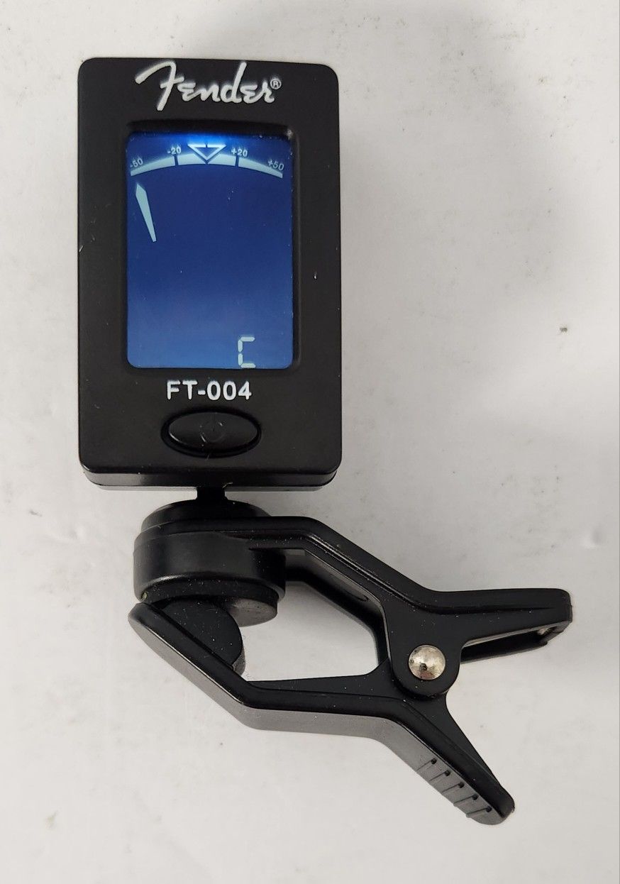 Fender FT-004 Chromatic Tuner Clip-On Digital Acoustic Electric Guitar 12-Note