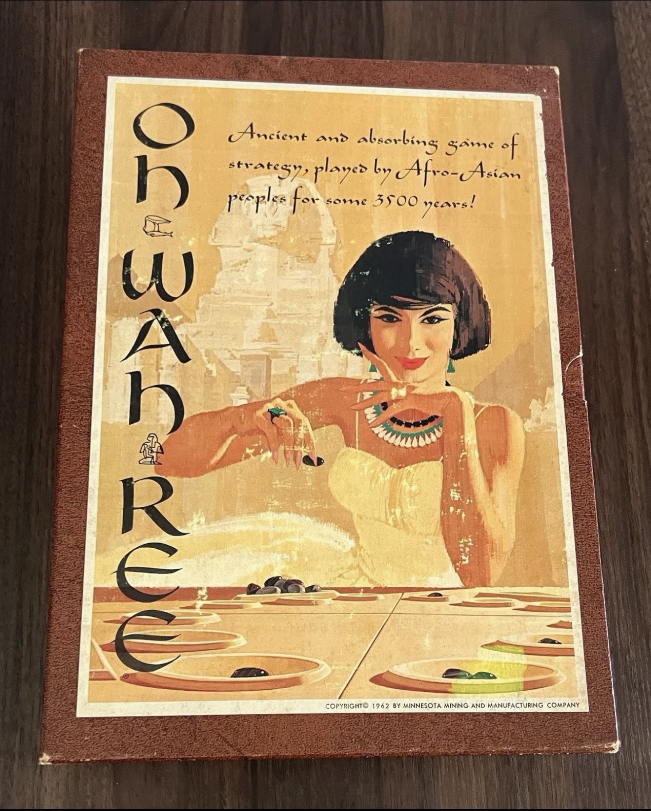 Oh Wah Ree Bookshelf Board Game Complete 1962 Strategy 3M Game