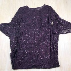 NWT Dress  Purple Sequin Dress