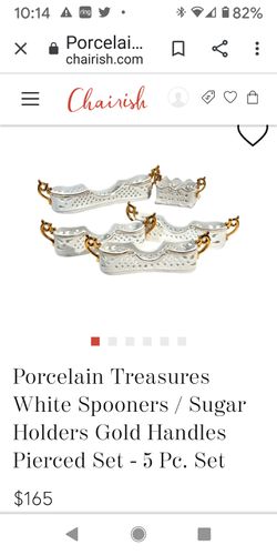 Porcelain treasures spoon holders