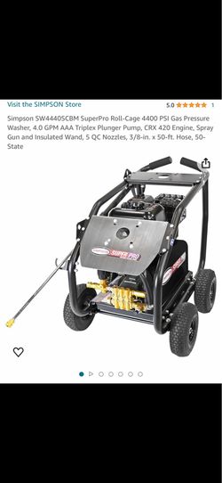 Simpson SuperPro Roll Cage Gas Pressure Washer