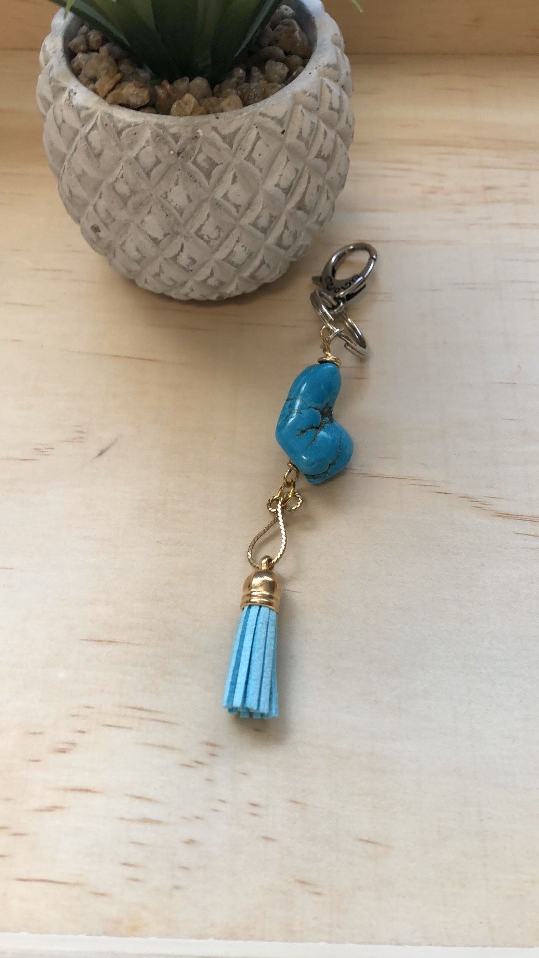 Turquoise Purse Charm