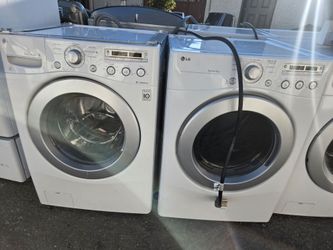 Lg Washer And Dryer Set Electric Lavadora y Secadora 30-day Warranty