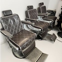 Brown Barber Chairs $375 (3 Available) 