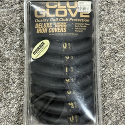 CLUB GLOVE Black Oversized Iron Head Covers (3-PW, SW)