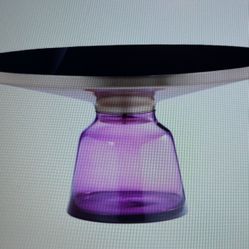 Gbelinda Coffee Table Purple Glass 