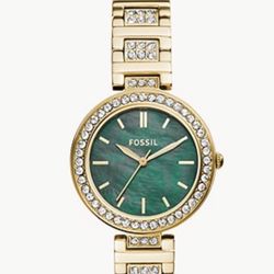 Green face fossil watch new arrivals