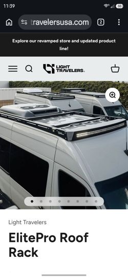 Mercedes sprinter 144  2019-2026 roof rack platform from Light travelers  and alumines ladder