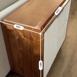 Mid Century Wood Cabinet/Shelf