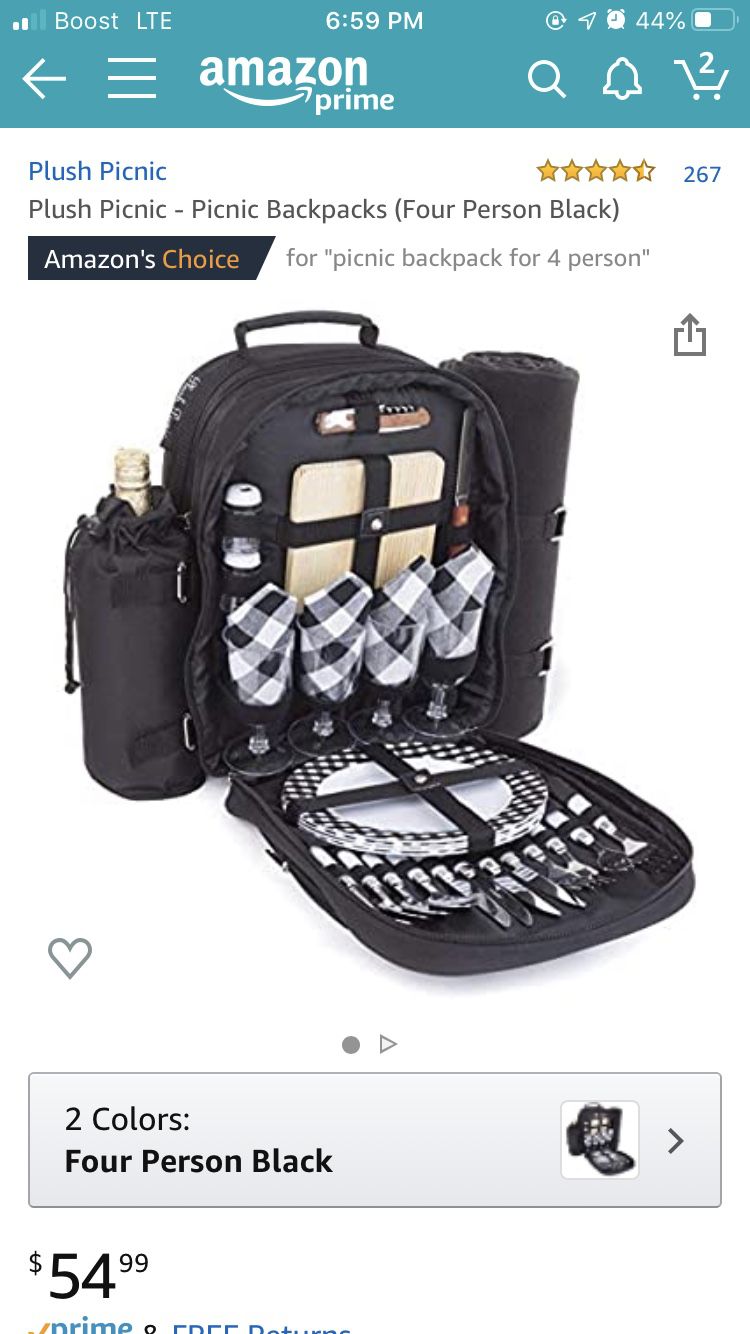 Plush Picnic-Picnic Backpack (4 person)