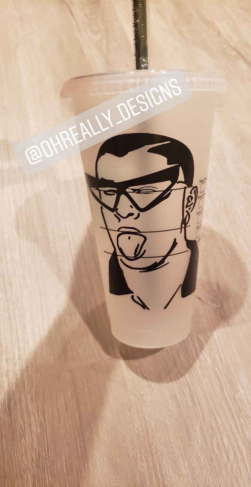 Bad Bunny Starbucks Cup