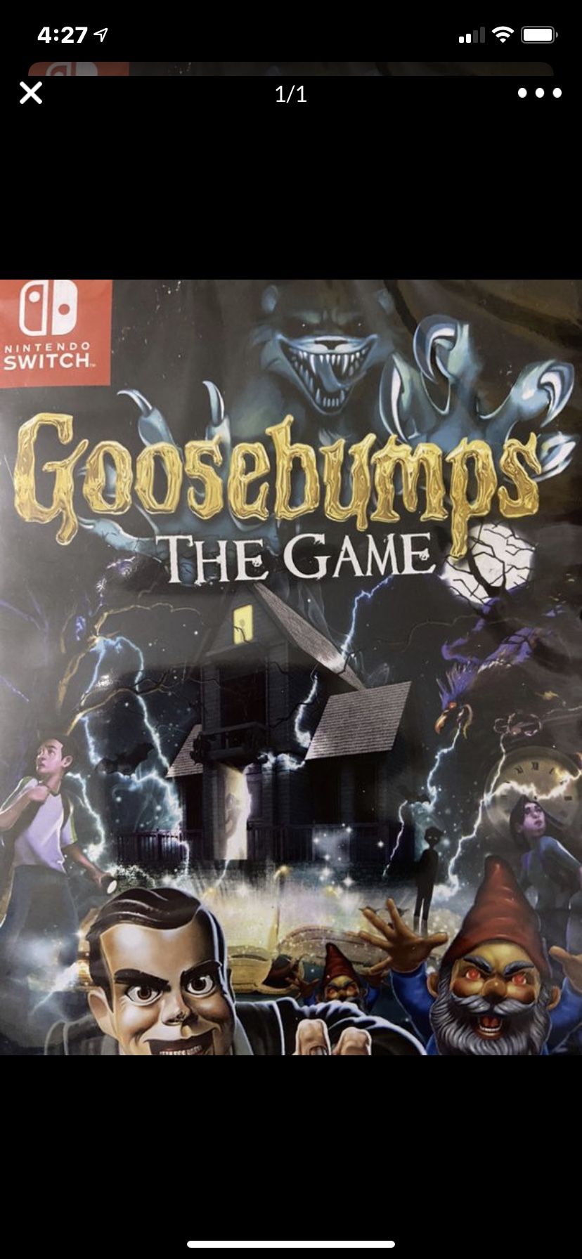 Nintendo switch goosebumps game