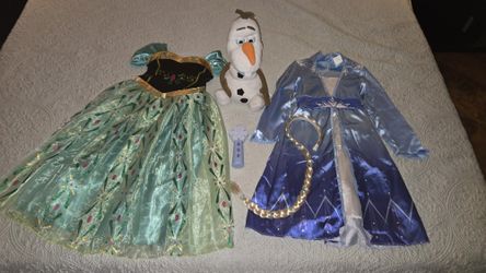 Frozen Elsa and Anna Dress & Olaf Singing Follow Me Friend Doll