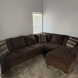 Big Comfy Brown Couch 