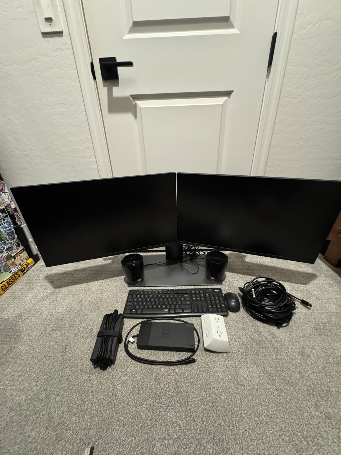 Dell 27” HD Computer Monitors And Docking Station 