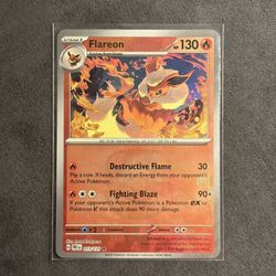 Pokémon Flareon Master Ball Pattern 013/131 Prismatic Evolutions
