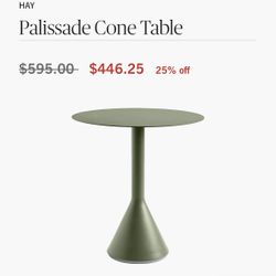 DWR Outdoor Table Palisade Olive green