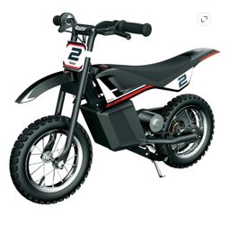 Razor MX125 12V Electric Dirt Bike – Classic Black | Ages 5+