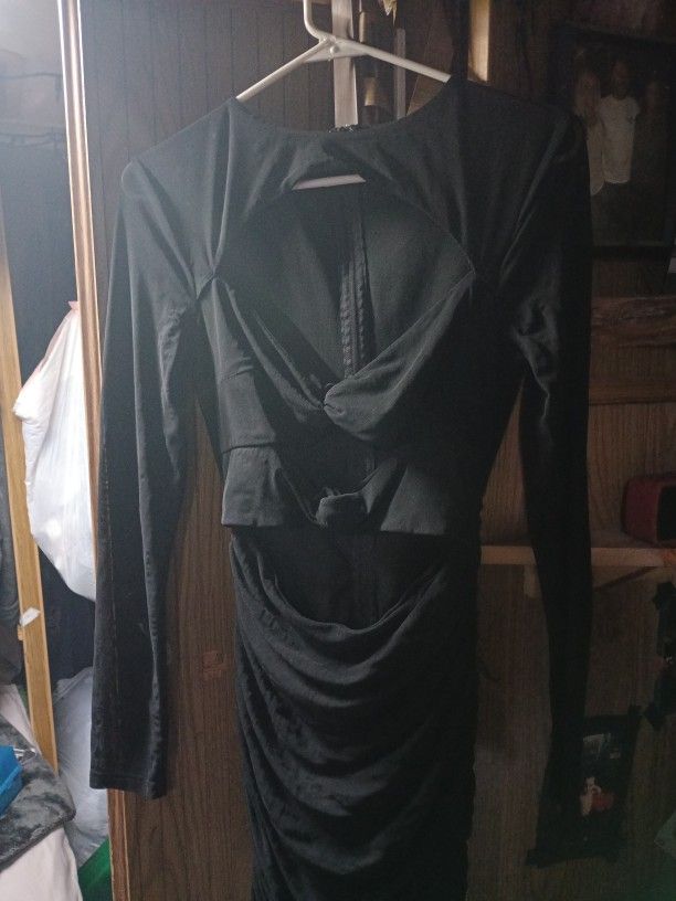 1black&1Brown Scrunched Up Dress