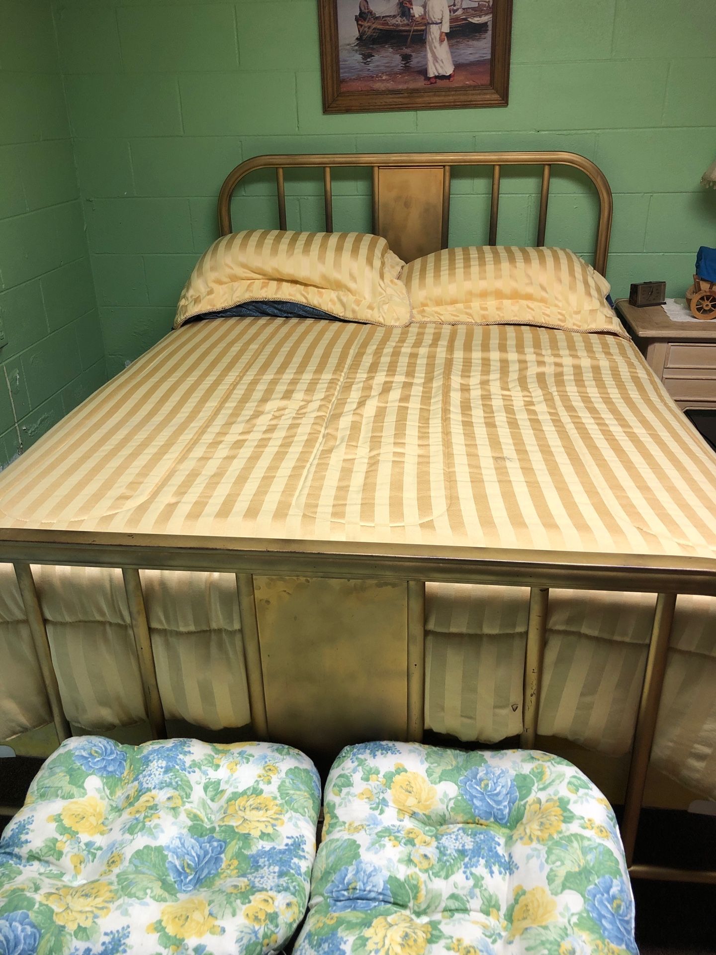 Antique 100 year old brass style beds