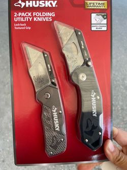 Husky 2 pack utility knives