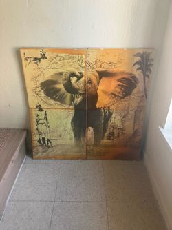 4-15”1/2x 15”1/2 wall decor
