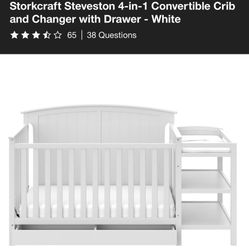 Storkcraft Stevenson Crib With Mattress 