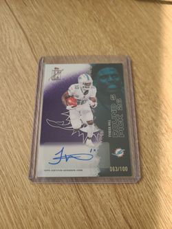 Autographed Tyreek Hill Card #63/100