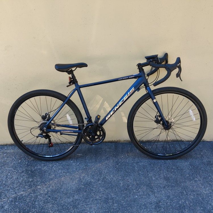 Genesis 700c 14-Speed Hybrid Gravel/Commuter/Road Bike - Dual Disc Brakes - Light 20" 51cm Aluminum Frame - Tuned! - Shimano System Set (99% New!)