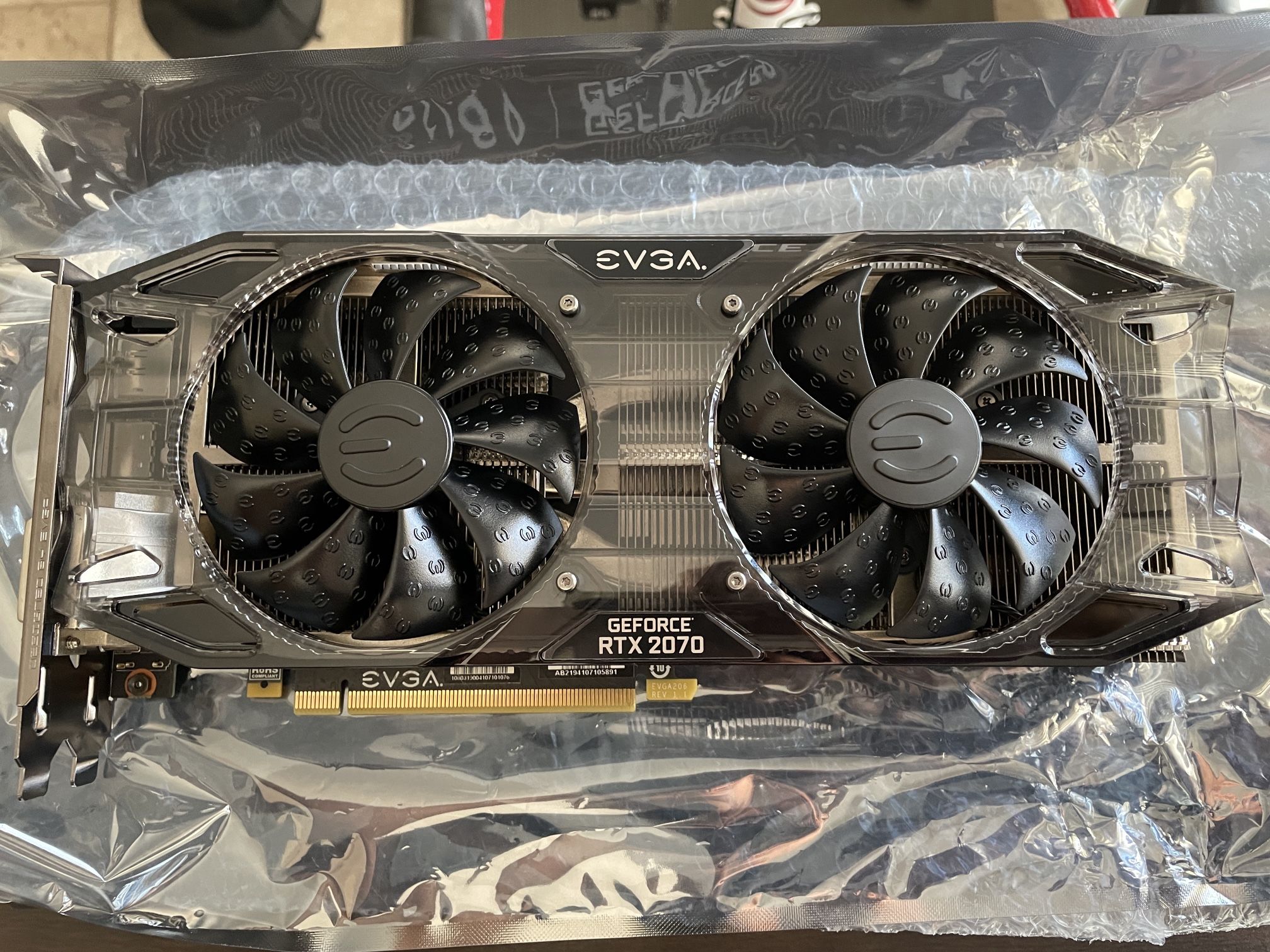 EVGA GeForce RTX 2070 Black GAMING, 08G-P4-1071-KR, 8GB GDDR6 Graphics Card (1 Year Warranty) (OBO)