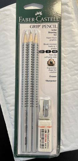 Faber-Castell 9000 Graphite Pencil Art Set - 3-Pencil Set. 