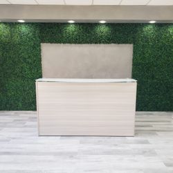 72” X 36” Reception Desk With Filing Cabinet