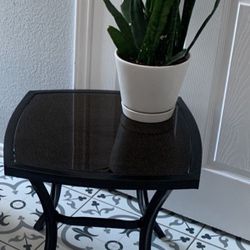 Black Small Table Good For A End Table Or Outside Table