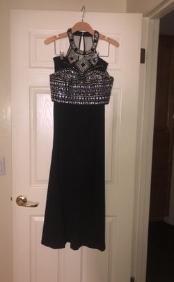 Two piece prom dress