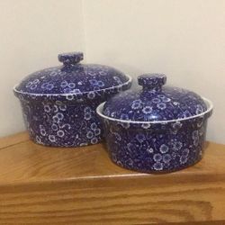 Vintage Royal Crownford Staffordshire England Casserole Dishes 
