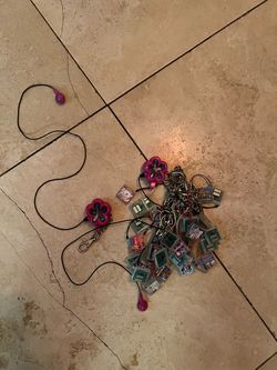 Hit clips Mini Cassette Tape Keychains Bundle with Lanyard