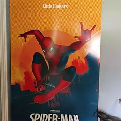 Spider man poster little Caesars
