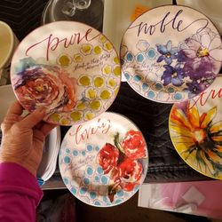 Decorative Dessert Plates  X5