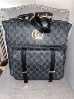 Gucci Backpack Black and Grey Monogram