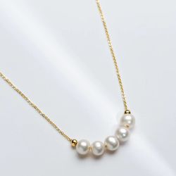 Non-Nuclear Freshwater Pearl Necklace 6-7mm Near Round