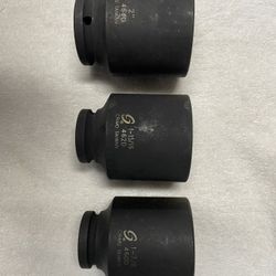 Sunex 3/4Drive Sockets  2”, 1-15/16”, 1-7/8”